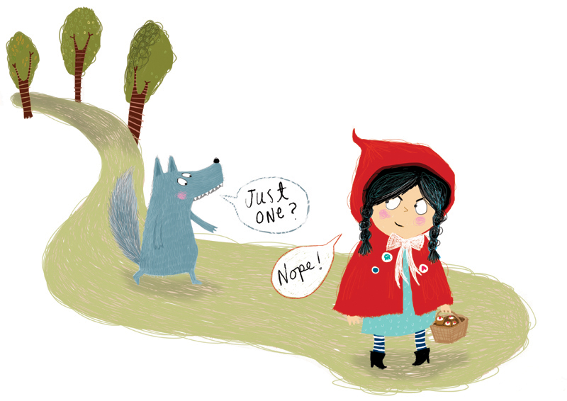Little Red Riding Hood and Wolf